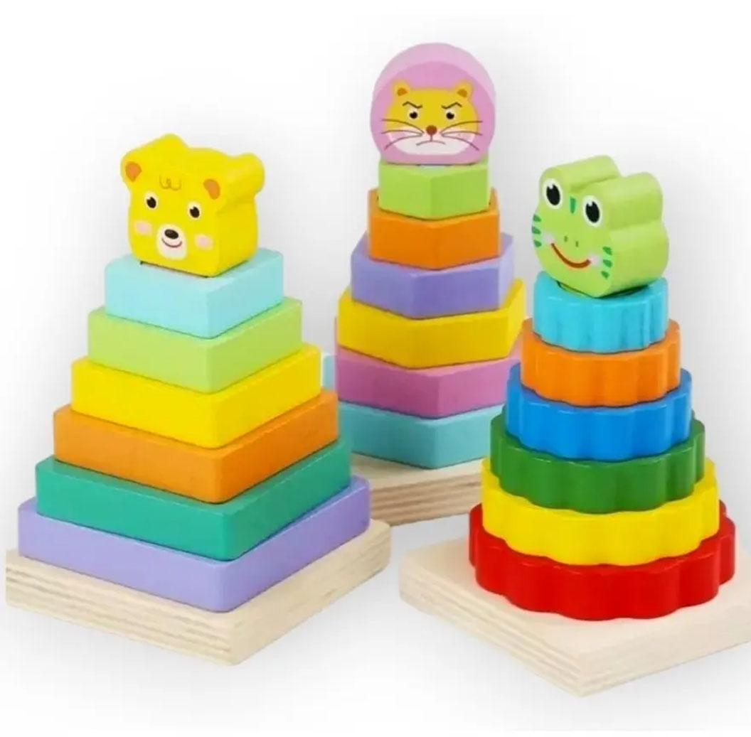 Juego apilable infantil colores vivos